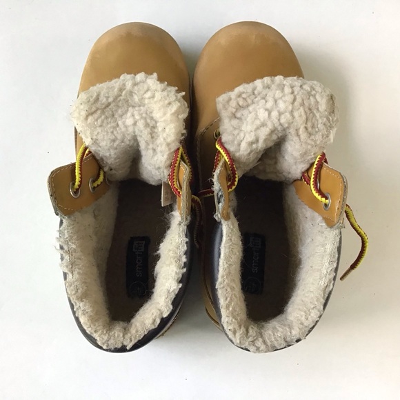 SmartFit Waterproof Boots Kids Size 4.5 Faux Leather Fleece Lined Skid Resistant - Picture 11 of 14